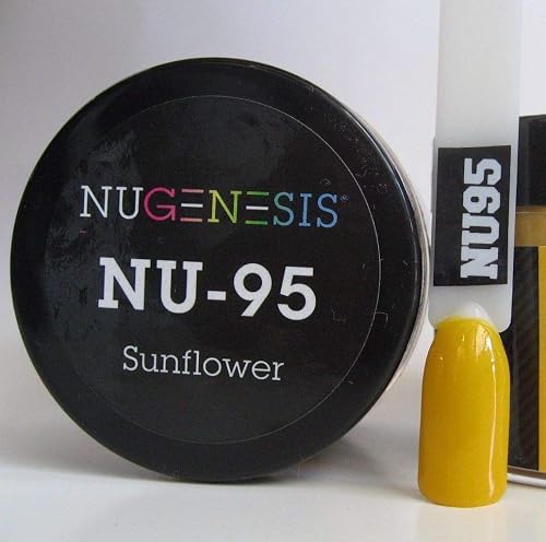 NuGenesis Nail Dipping Powder Color 1.5oz/43g jar - (NU95 SUNFLOWER) Beauty & Personal Care Nugenesis