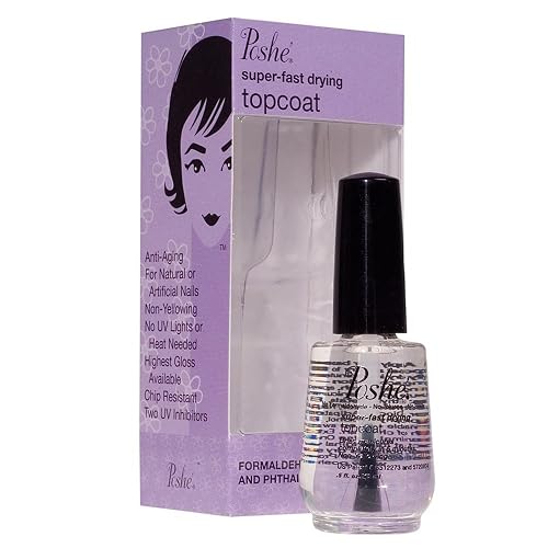 Poshe Super Fast Drying Top Coat, 0.5 Fluid Ounce Beauty & Personal Care Poshe