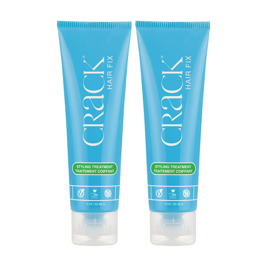 Crack HAIR FIX Styling Treatment - Multi-Tasking, Anti-Frizz, Leave-In Styling Cream with Protection from Humidity, Chlorine, Heat Treatments & Sun (3