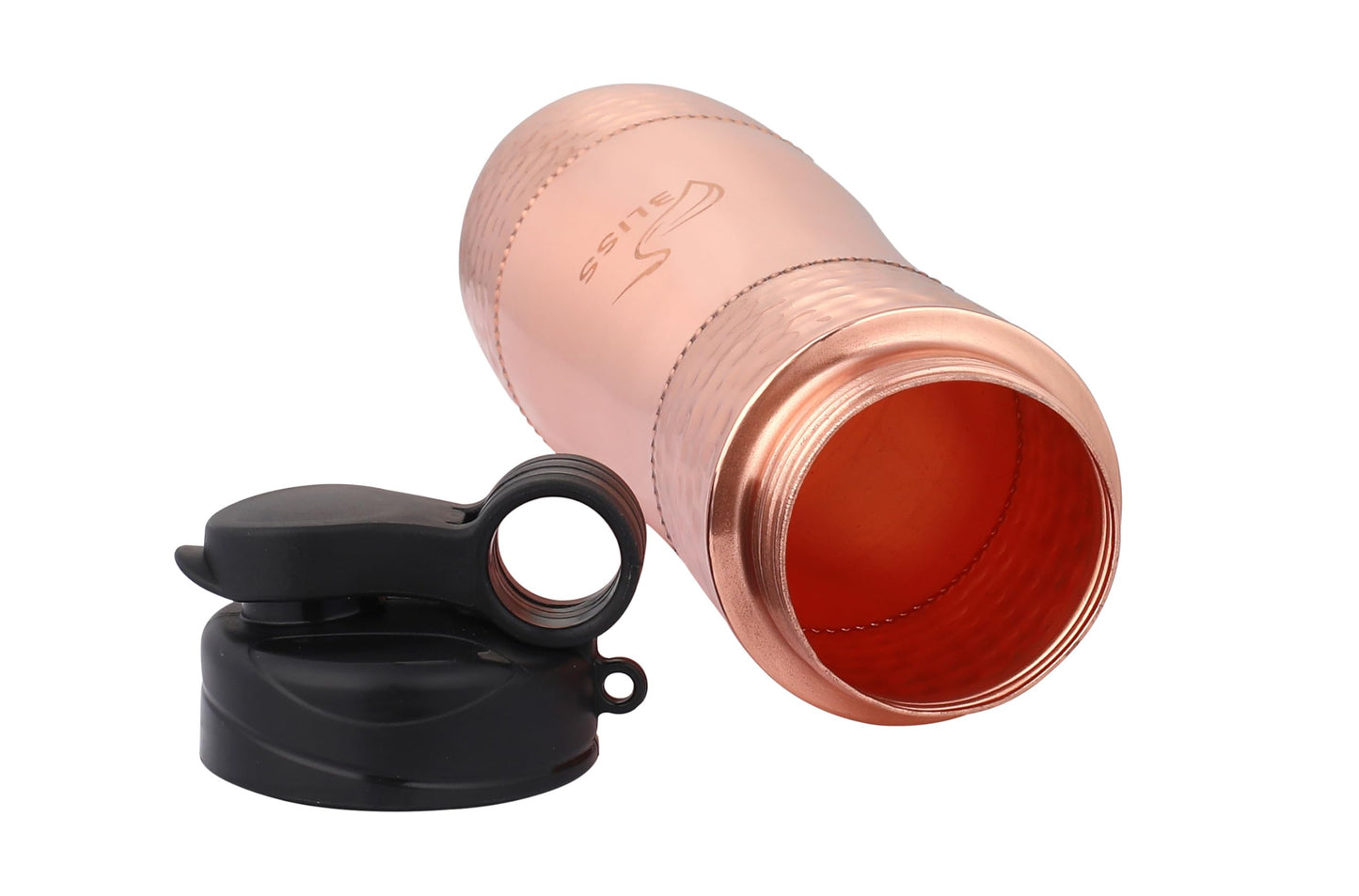 VBLISS 100% Pure Copper Water Bottle - 32 oz Leak-Proof, Ayurvedic Health Benefits, Eco-Friendly, BPA-Free Copper Drinkware for Travel, Sports