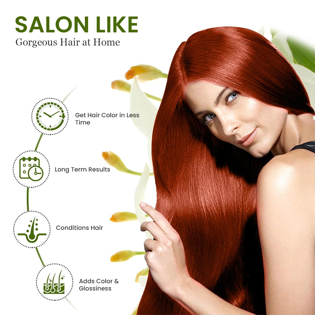Pardesi Organic Henna Natural 200g - Natural Hair Color & Conditioning Treatment | Halal, Non-GMO, Vegan | Chemical-Free