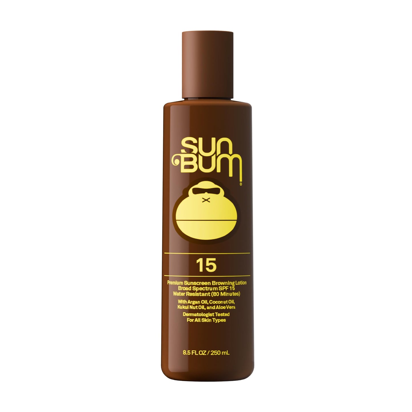 Sun Bum SPF 15 Browning Body Lotion - Water-Resistant Broad Spectrum Moisturizing Tanning Lotion with Vitamin E - Hawaii 104 Act Compliant (Made