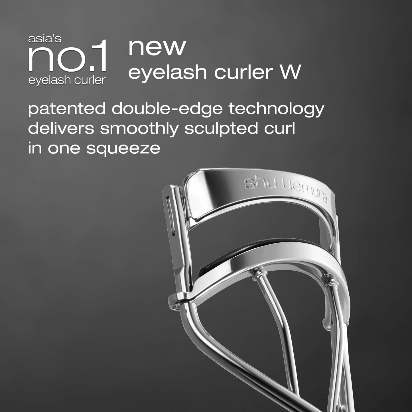 Shu Uemura New Eyelash Curler W, Double Edge Eyelash Curler for a Smoothly Sculpted curl in one Squeeze - Includes Silicone Replacement Pad Beauty and Personal Care shu uemura