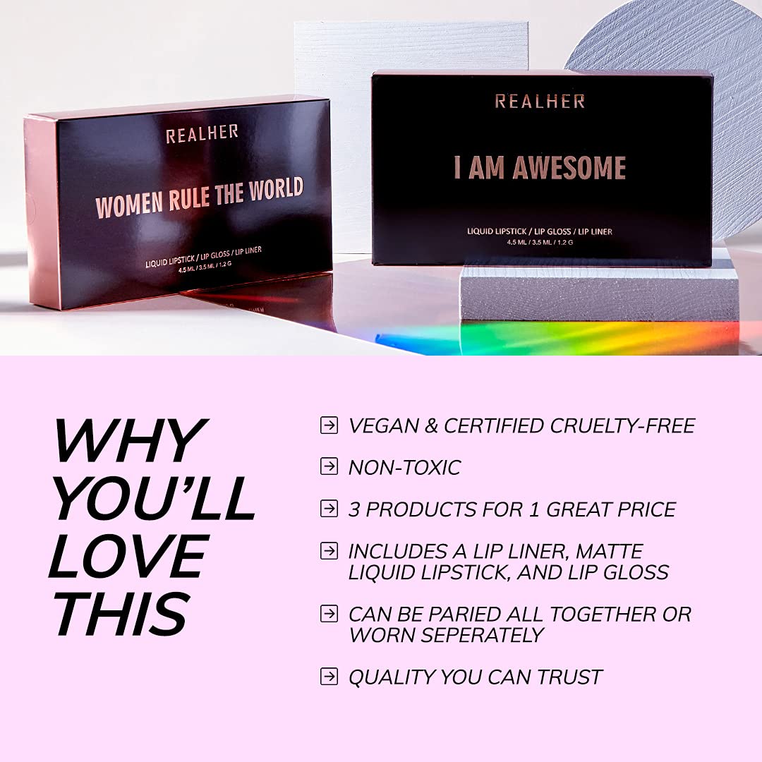 RealHer Lip Kit - I Am Fabulous (Deep Reds)