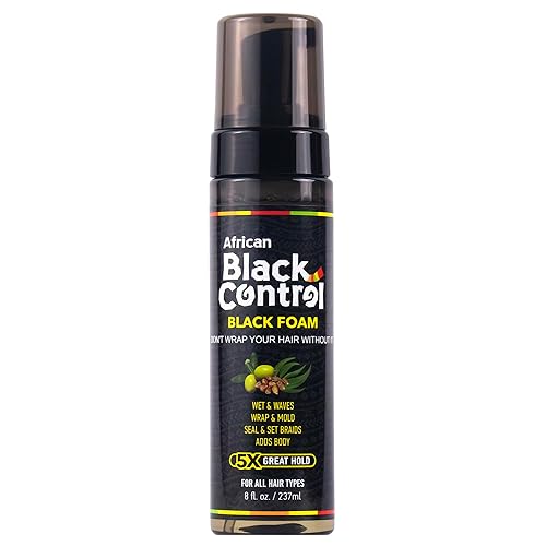 African Black Control Black Foam - 8 fl oz (Pack of 2)