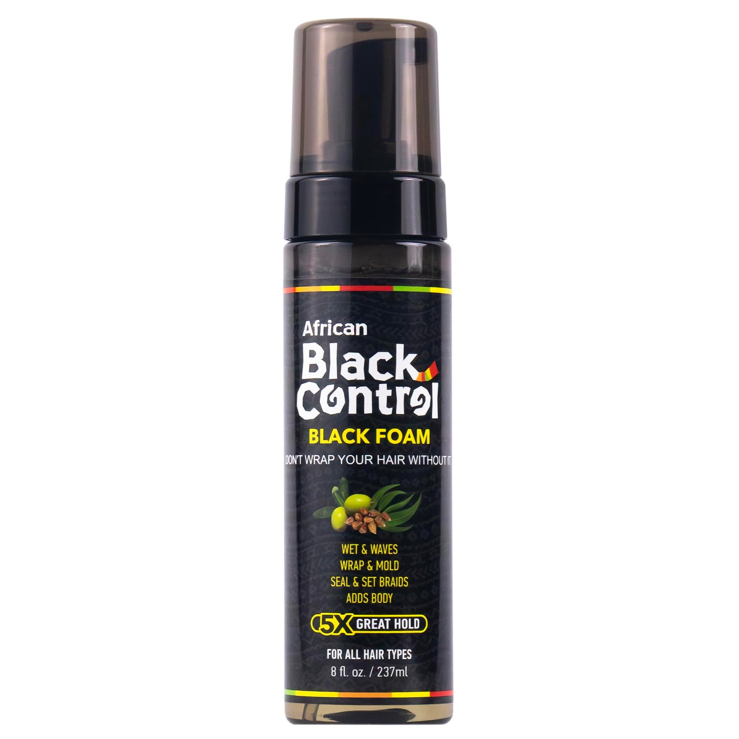 African Black Control Black Foam - 8 fl oz (Pack of 2)