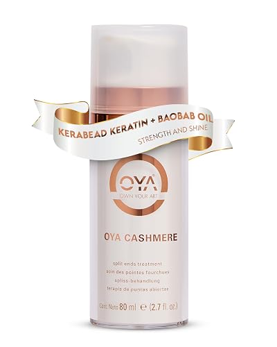 OYA Cashmere Split End Repair Cream - Highly Concentrated Treatment for Dry, Damaged & Color-Treated Hair - Repairs Bonds, Controls Frizz