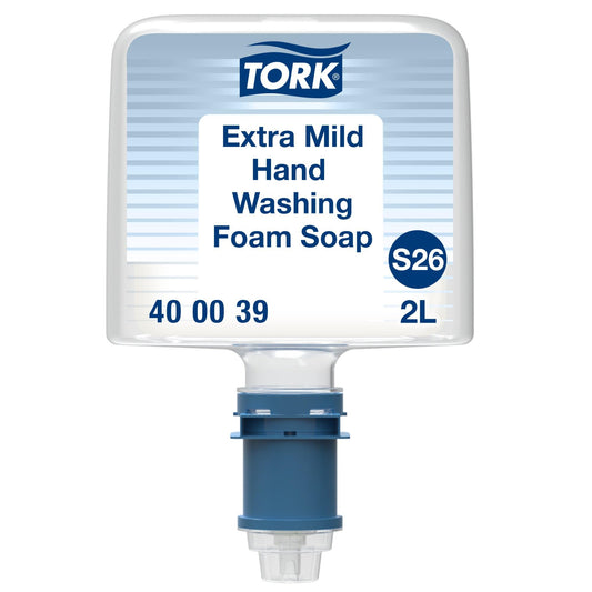 Essity 400039 Mild Foam Soap S26, Unscented, 2 L Bottle, 2/pack