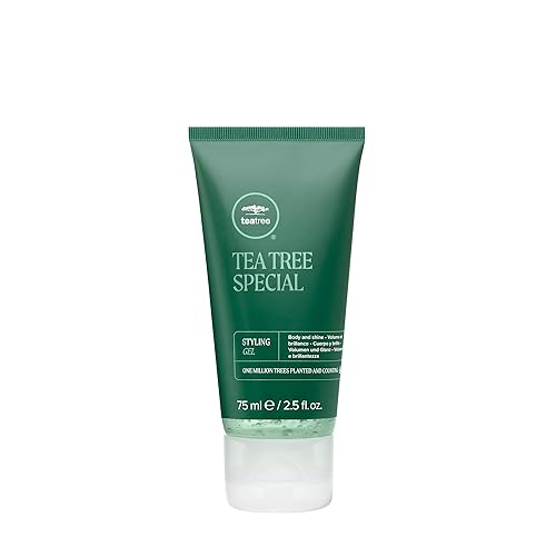 Tea Tree Styling Gel, Medium Hold, High-Shine Finish, For All Hair Types, 2.5 fl. oz.