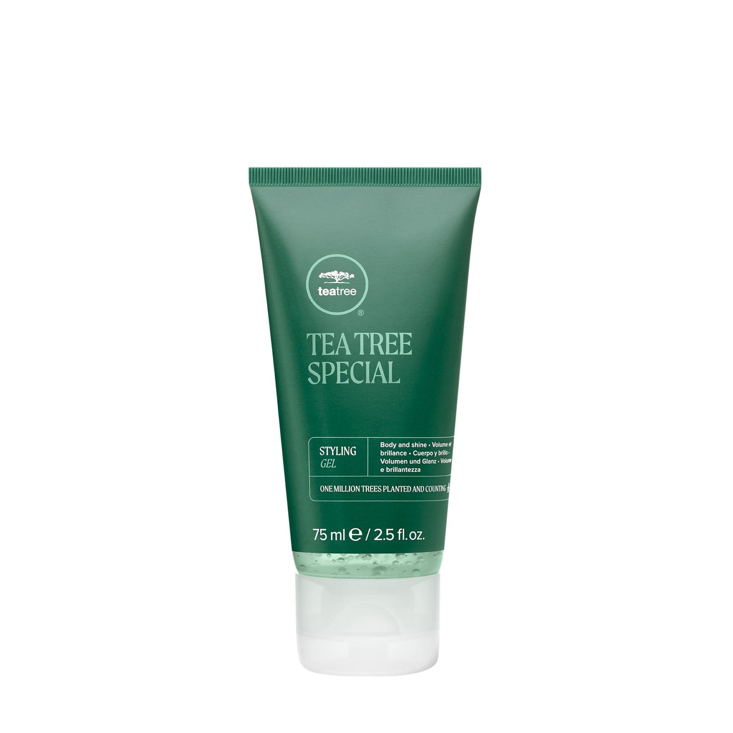 Tea Tree Styling Gel, Medium Hold, High-Shine Finish, For All Hair Types, 2.5 fl. oz.