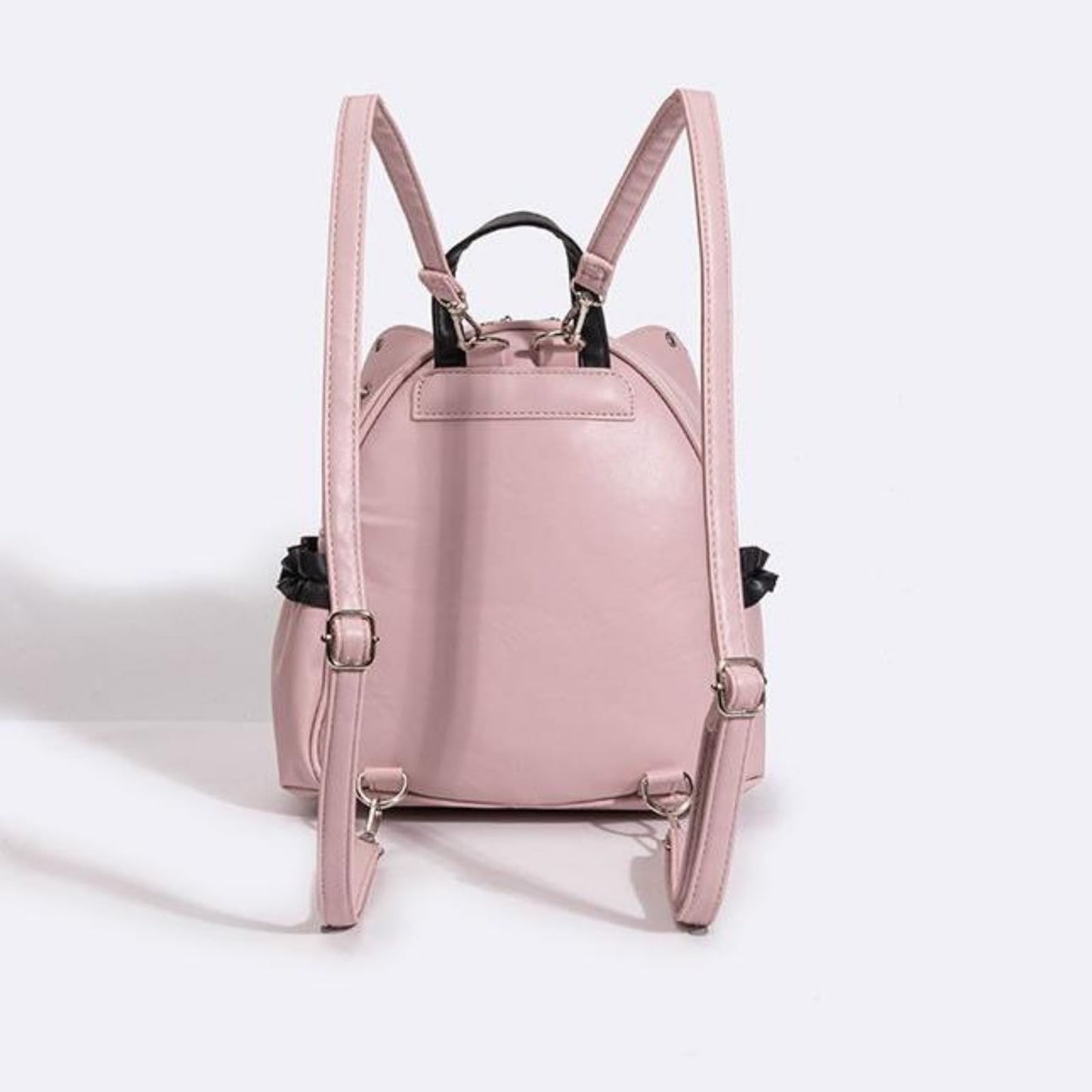 Pokn Jirai Kei Kawaii Bag Gothic Cute Bag Mini Leather Backpack Fashion Small Daypacks Purse for Women Cutecore (Pink)