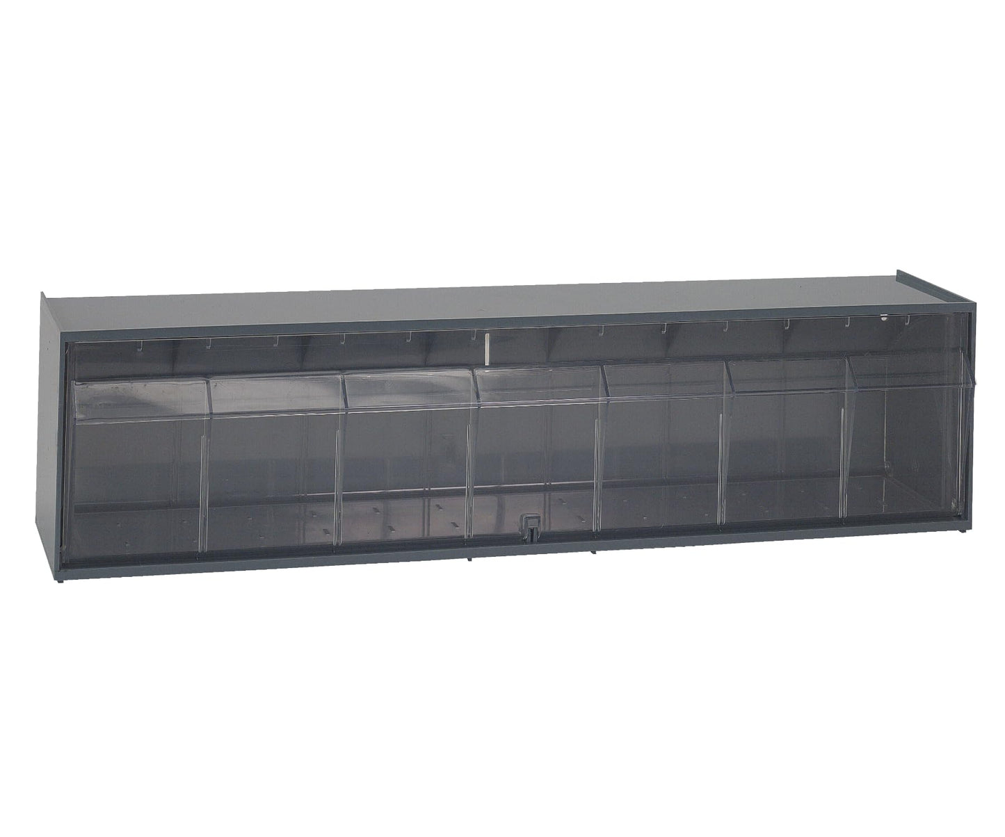 Quantum Storage Systems QTB412GY 1 Drawers Dividable Tip Out Bins Part Organizer Gray 6" H x 24" W x 6" D