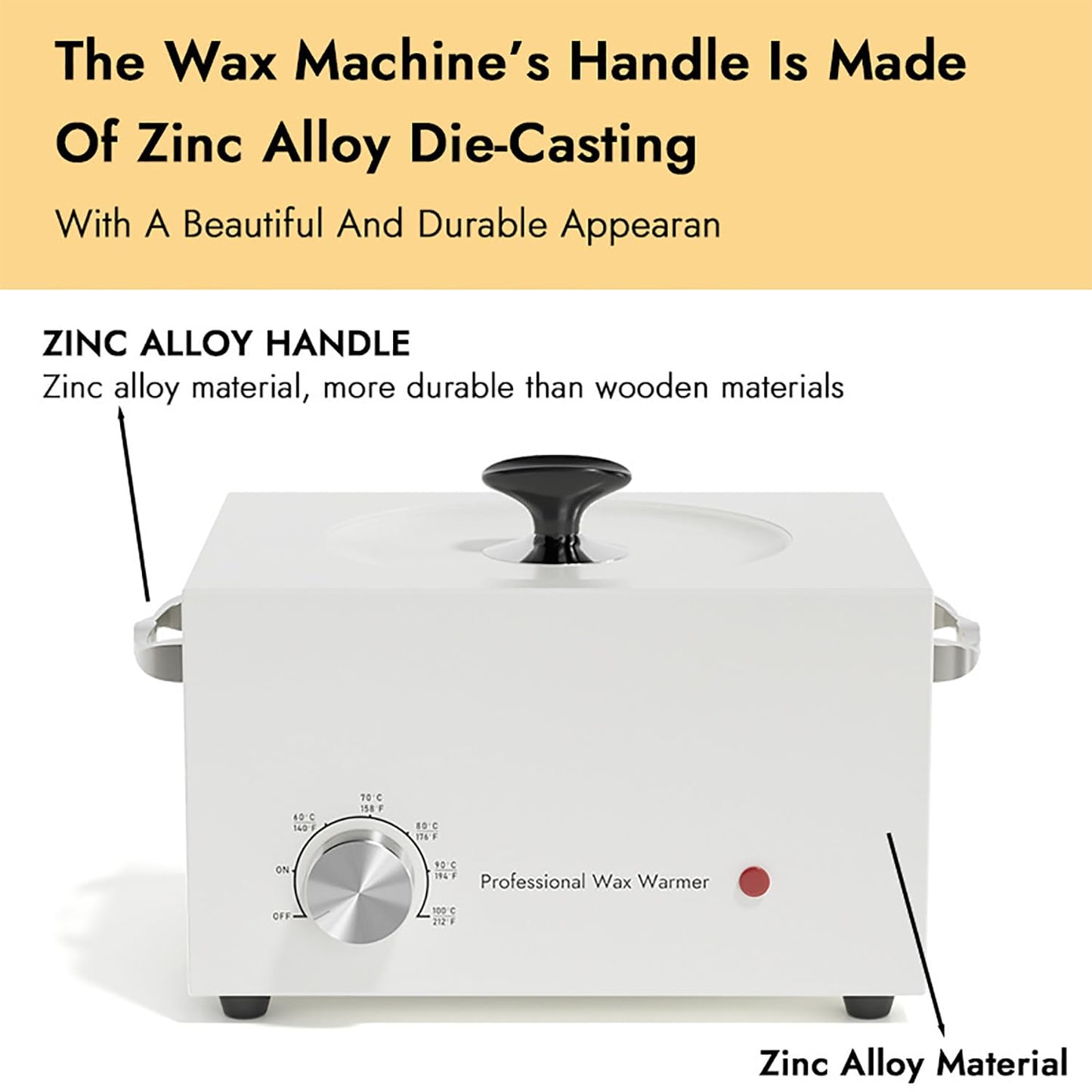GAZOGJ Hair Removal Hot Wax Machine, Professional Home Electric Depilatory Roll On Wax Heater Pot with 3000ml Large Capacity, Anti Slip Foot Pads Beauty and Personal Care GAZOGJ