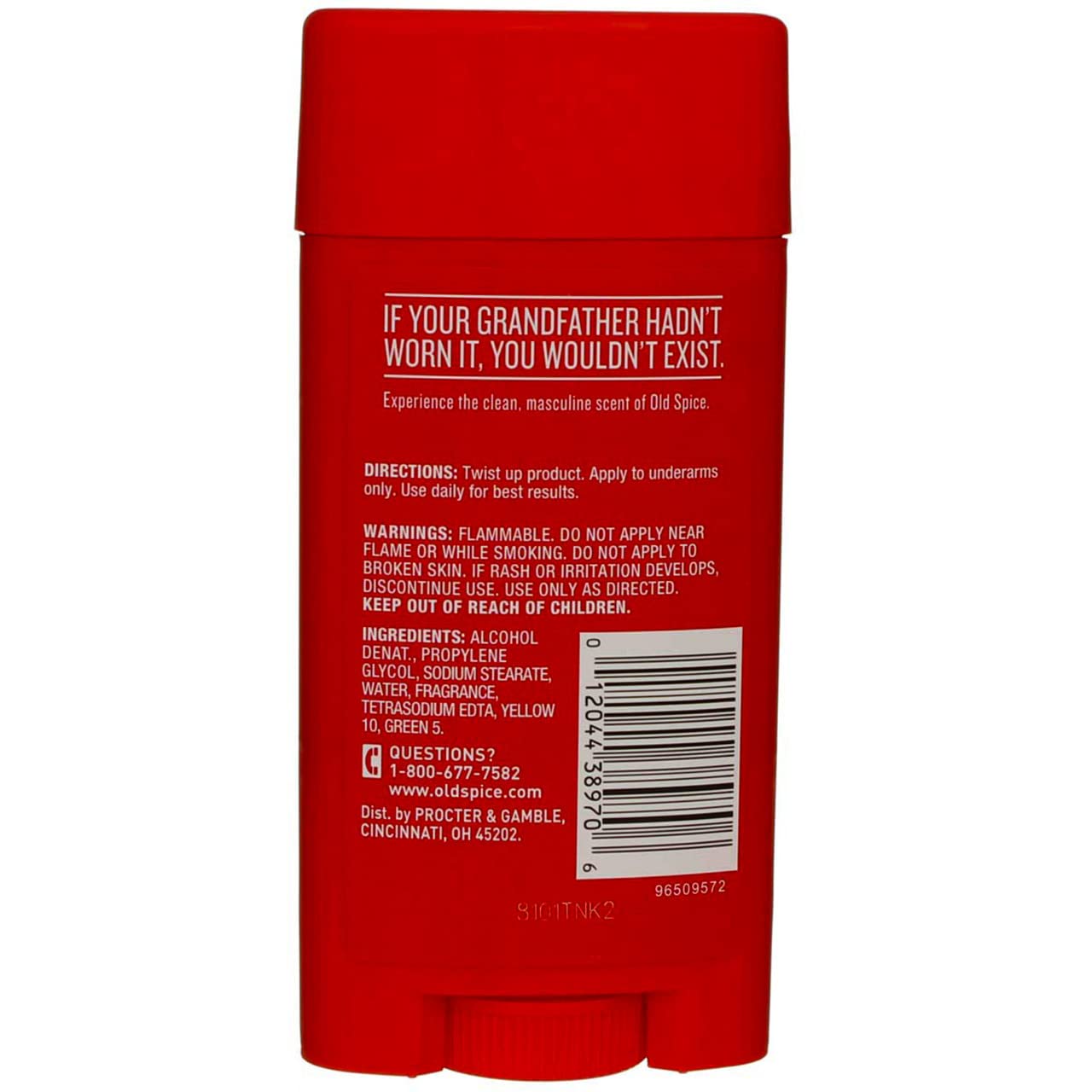 Old Spice Classic Deodorant Stick, Original 3.25 oz (Pack of 4)