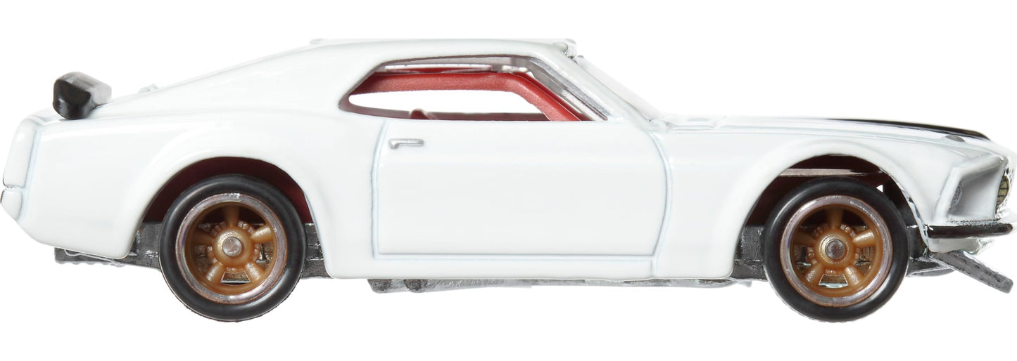 Hot Wheels Toy Car, Premium Fast & Furious 1:64 Scale Die-Cast Ford Mustang Boss for Collectors, Inspired by Fast & Furious Movie Franchise