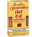 Queen Helene Cholesterol Hot Oil Treatment in Resealable Tubes, 3-1 fl oz (29.57 ml) tubes