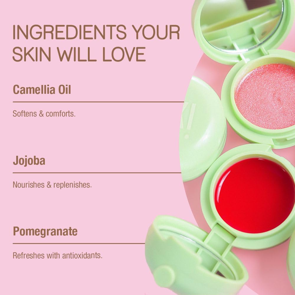 Pixi Beauty LipMask | Tinted Hydrating and Moisturizing Lip Balm Jelly |Lip Gloss Infused with Camellia, Jojoba and Pomegranate | Caliente |0.3 fl.oz
