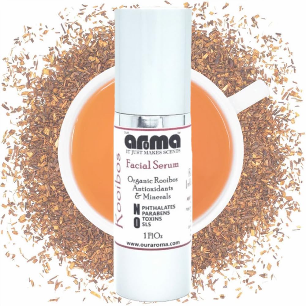 Our Aroma Rooibos Tea Infused Facial Serum for Sensitive and Aging Skin - 1 FlOz