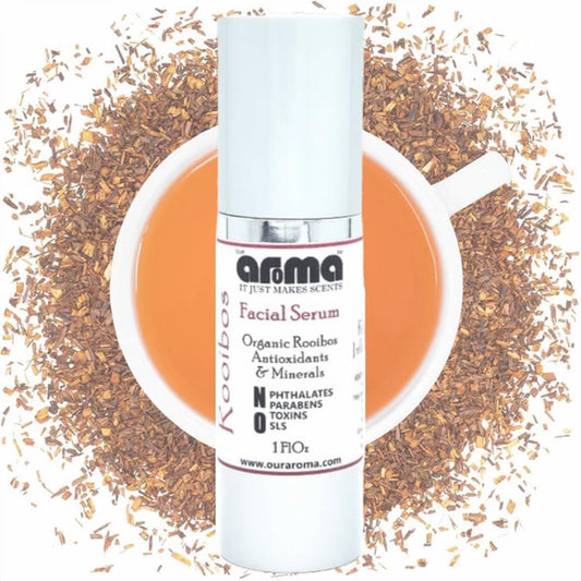 Our Aroma Rooibos Tea Infused Facial Serum for Sensitive and Aging Skin - 1 FlOz