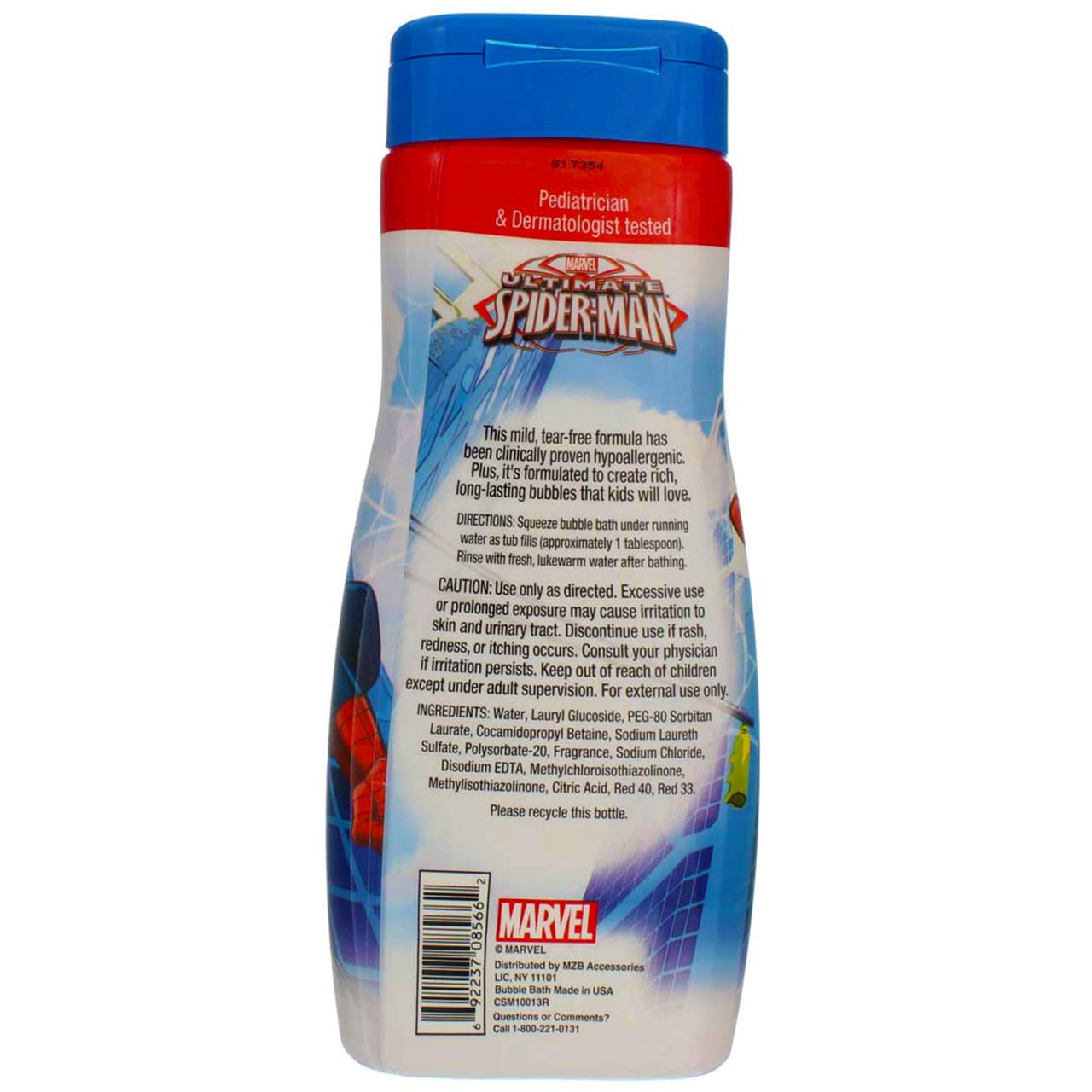 Spiderman Bubble Bath 24 Ounce Superpower Punch (709ml) (2 Pack)