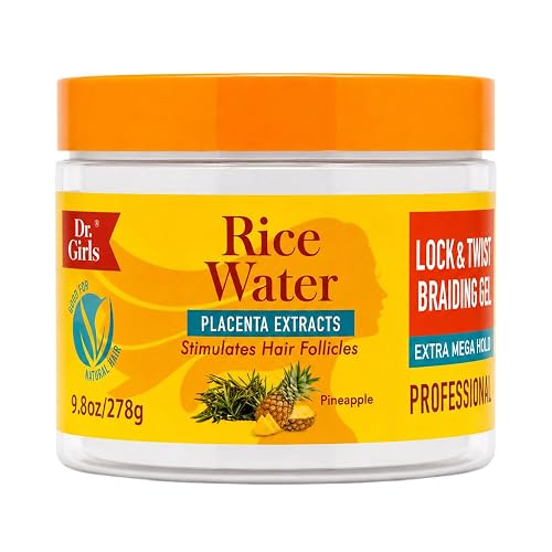 Dr Girls Super Grow Loc & Twists Braiding Conditioning Gel/9.8oz/ Extra Mega Hold (Pineapple)