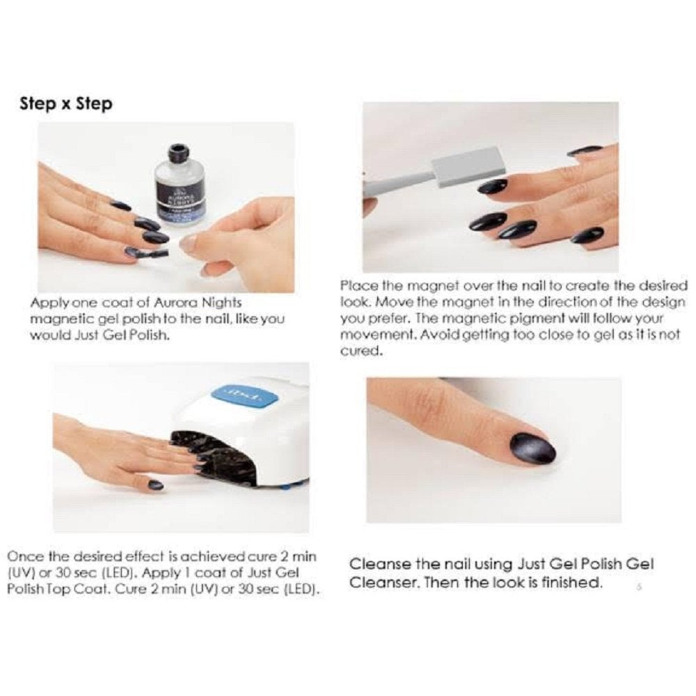 IBD Magnetic Gel Polish, Electro-Violet, 0.5 Fluid Ounce