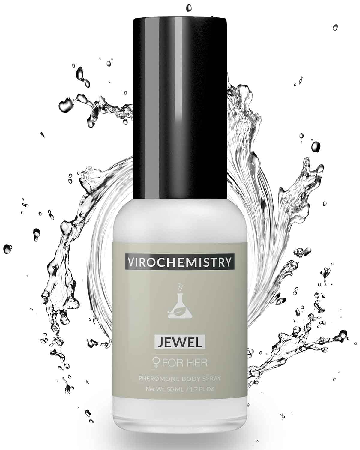 VIROCHEMISTRY Pheromones For Women (JEWEL) Body Spray - Elegant, Ultra Strength Organic Human Pheromones Fragrance Body Spray 50mL - [Human Grade