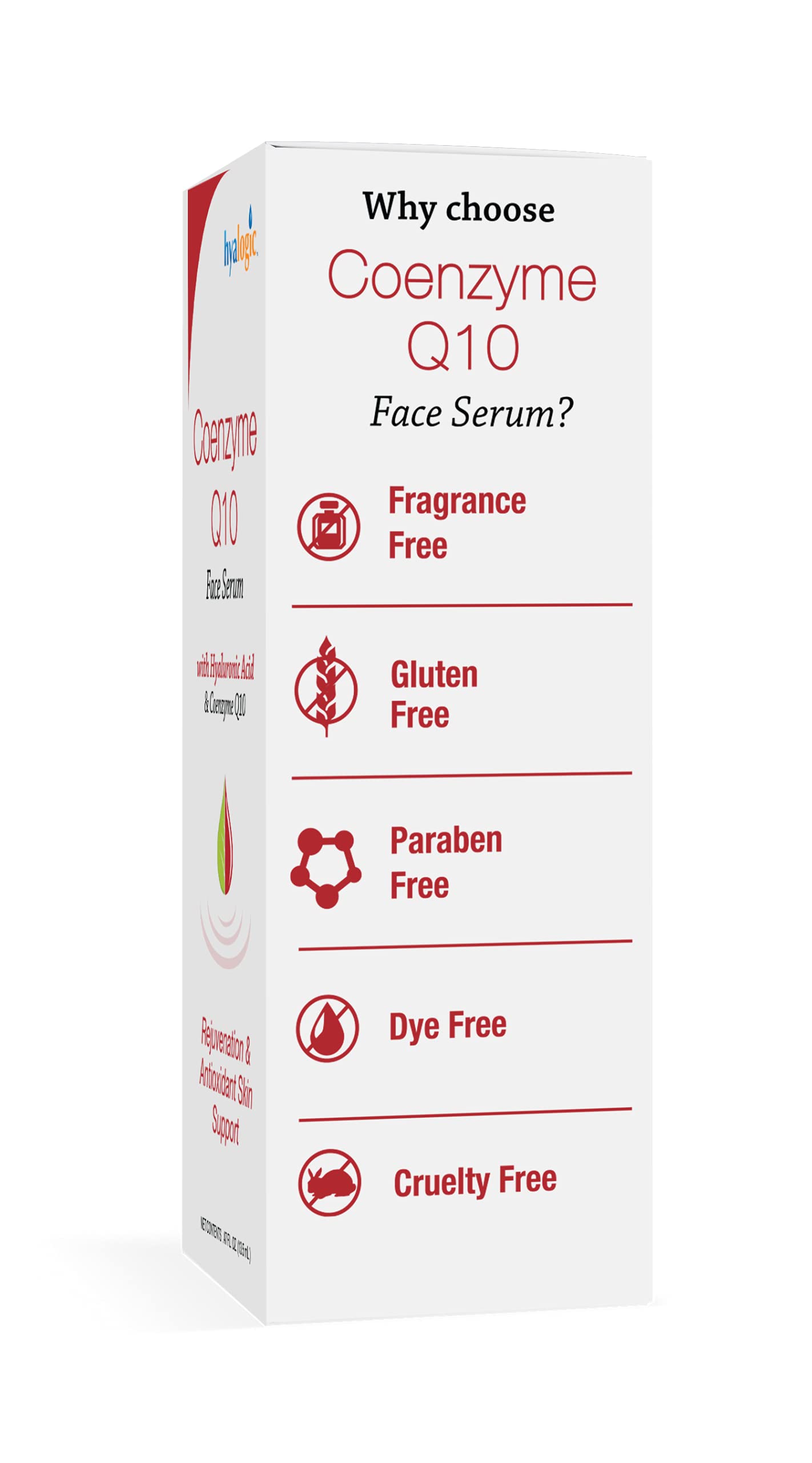 Hyalogic Episilk Coenzyme Q10 Serum w/Hyaluronic Acid for Collagen Support | Visible Firming Facial Serum For Dry Skin | Skin Rejuvenation