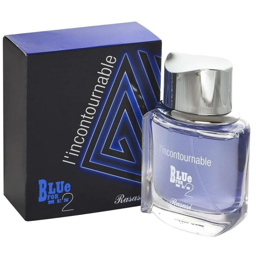 RASASI Blue 2 L'incontournable Eau De Parfum Spray for Men, 2.5 Ounce