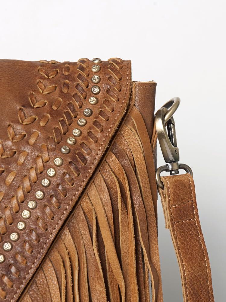 American Darling Women's Messenger Bag Western Full Grain Genuine Leather Handbag and Ladies Purse