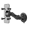 RAM Mounts X-Grip Phone Mount with Twist-Lock Suction Cup Base RAP-B-166-UN7U with Medium Arm for Vehicle Windshields
