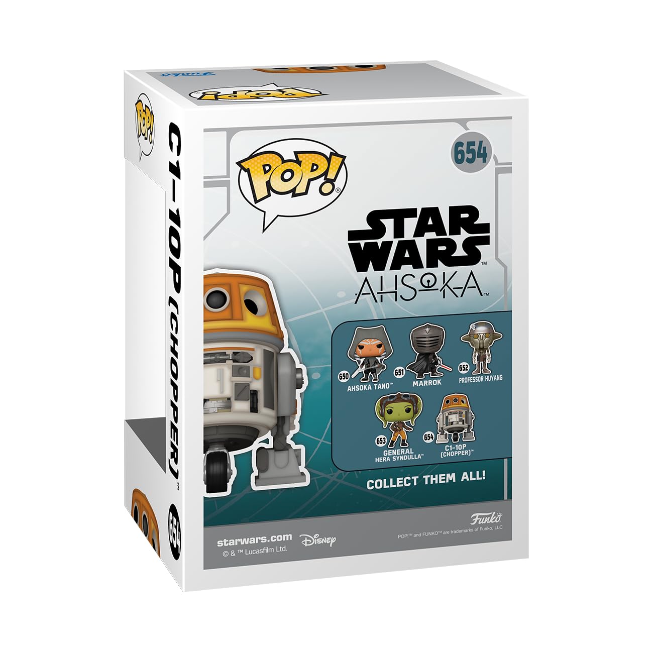 Funko POP! Star Wars: Ahsoka TV 1- C1-10P - (Chopper) - Collectable Vinyl Figure - Gift Idea - Official Merchandise - for Kids & Adults - TV Fans…