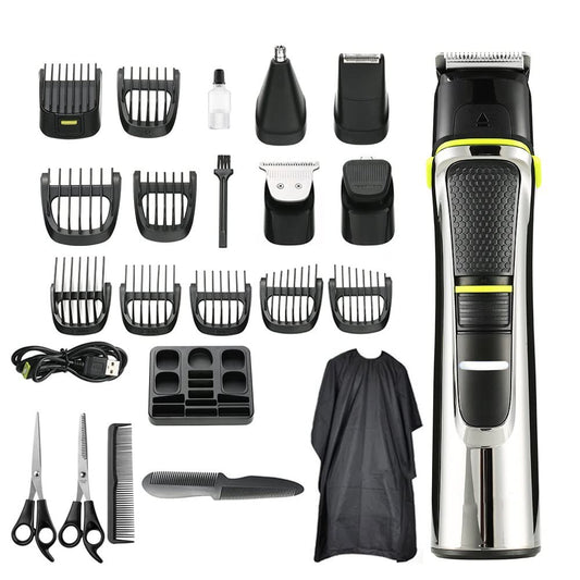 GLESVOWIO Pro Hair Clipper Rechargeable 5-in-1 Barber Tool Set Electric Clippers for Waterproof Carving and Shaving(Kit) Beauty and Personal Care GLESVOWIO
