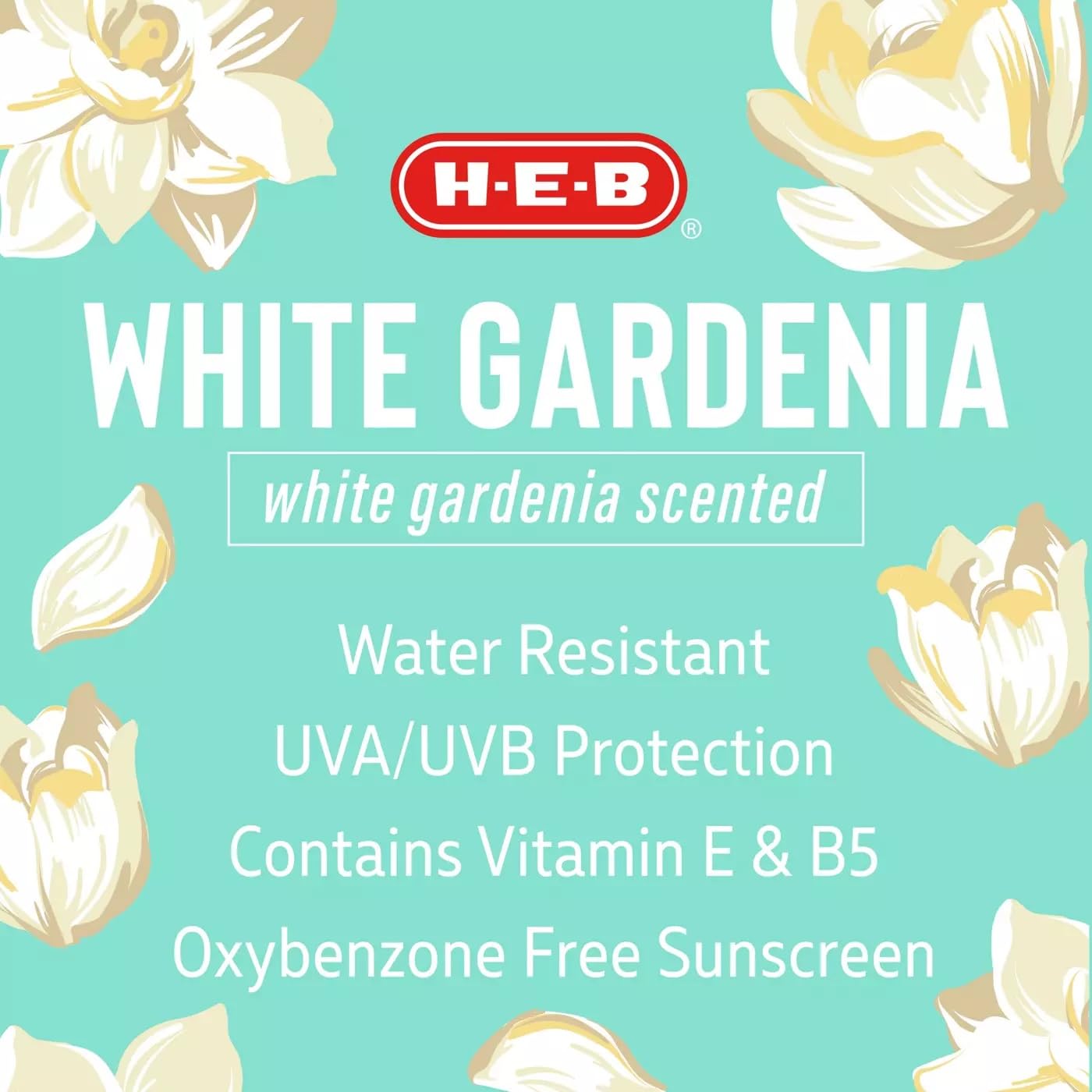 HEB White Gardenia Sunscreen Spray, Oxybenzone Free, SPF 50, 5.5 oz