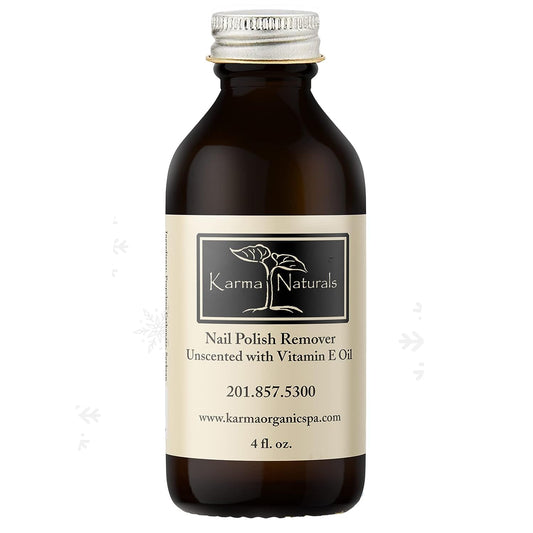 Karma Organic Nail Polish Remover Unscented- Non Toxic, Vegan, Cruelty Free, Acetone Free - Nails Strengthener for Fingernails - 4 fl. Oz Beauty & Personal Care karma organic