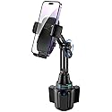 bokilino Cup Phone Mount for Car, [Upgraded Version] Universal Cup Phone Cradle Holder with Long and Adjustable Neck, Friendly Compatible with Cell…