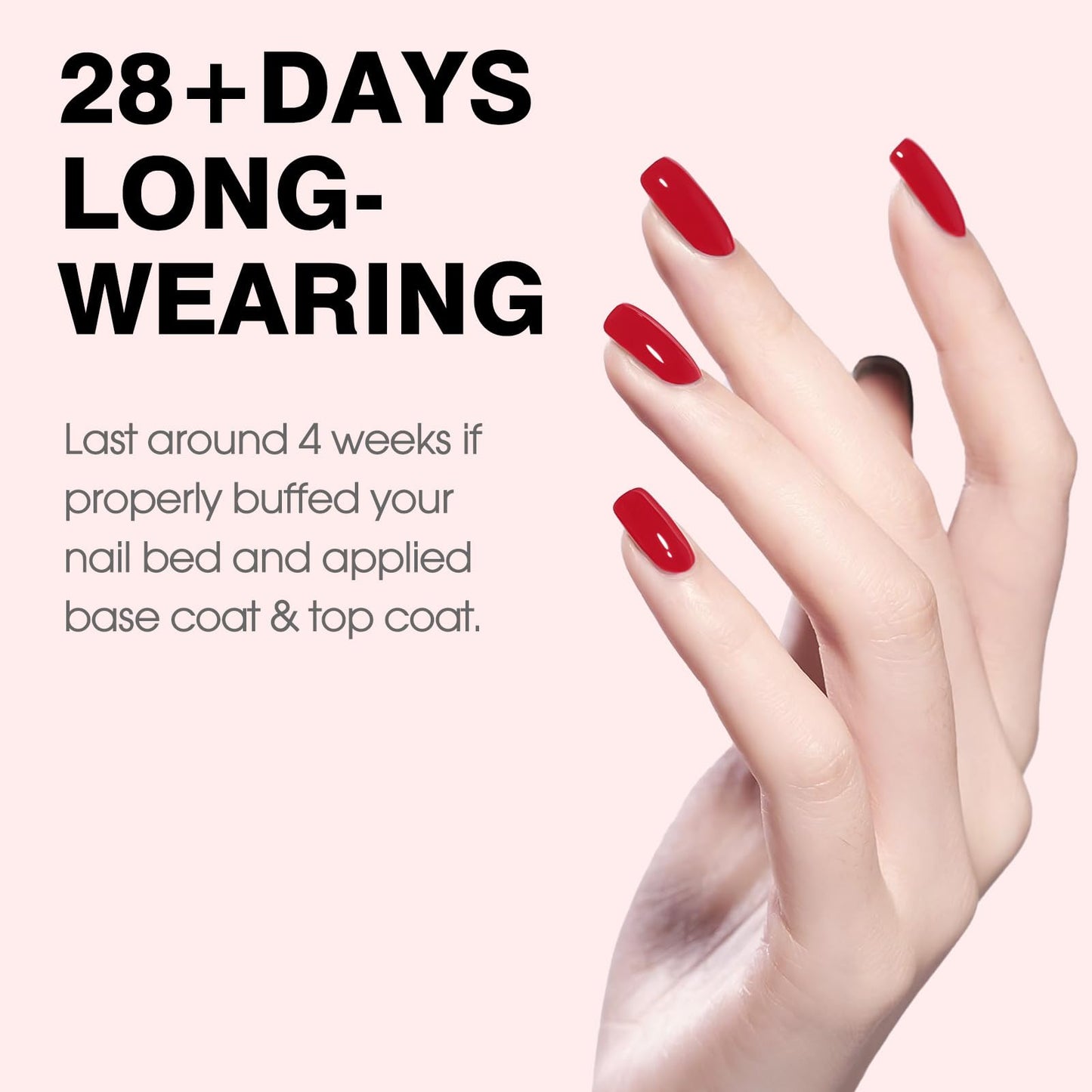 CANNI Gel Nail Polish Red Colors, 1Pcs Red Gel Polish High Gloss Soak Off UV Nail French Nail Manicure Salon DIY Beauty and Personal Care CANNI