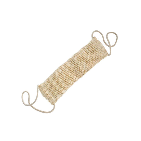 Back Scrubber, Cotton Back Scrubber with Back Strap for Showers, Body Beauty and Personal Care Nature of Agiva