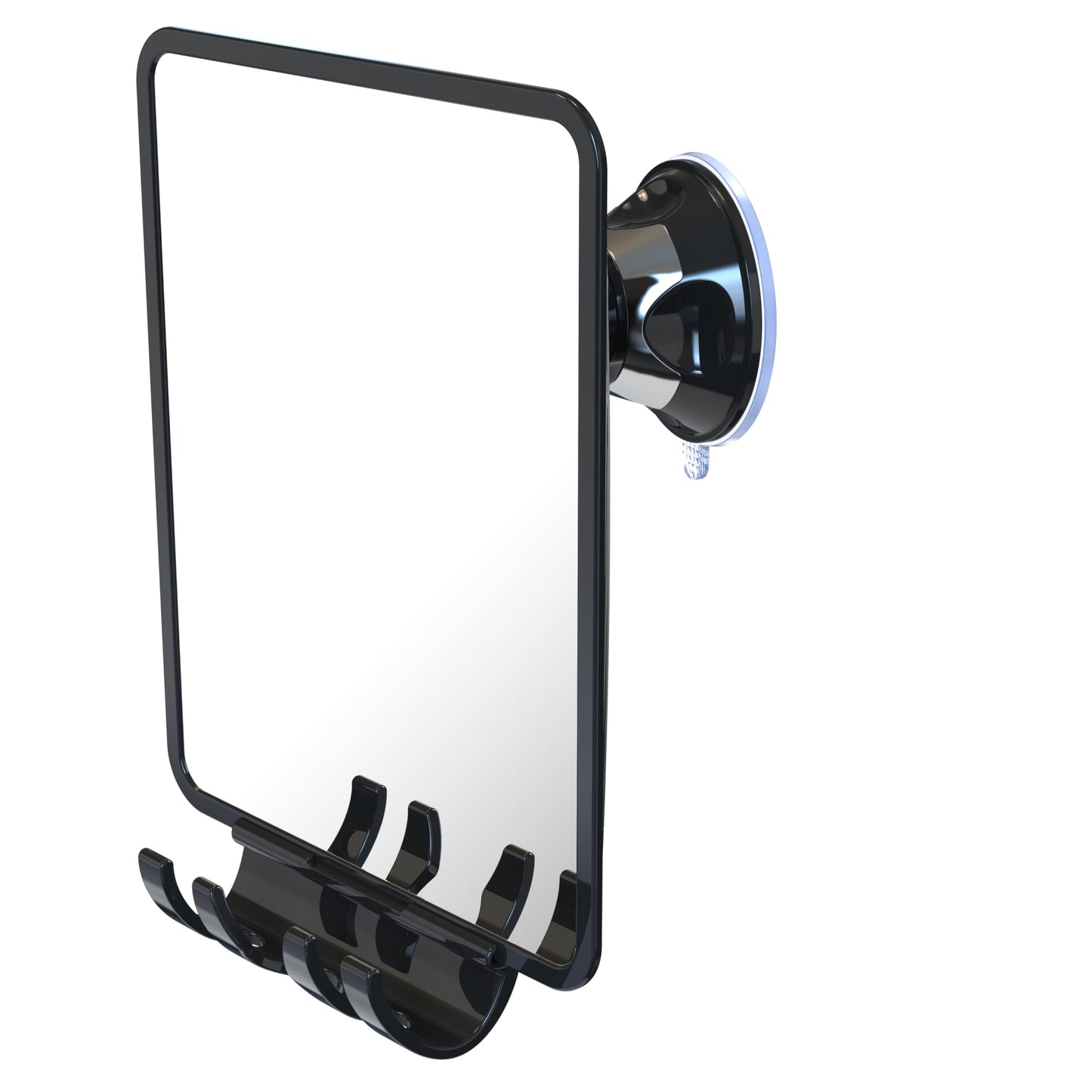 Luxo Shaving Mirror, Shower Mirror with a Razor Holder for Shaving with Powerful Suction Cup - Shatterproof Anti Fog Mirror for Shower (White/Clear) Beauty and Personal Care Luxo Default Title