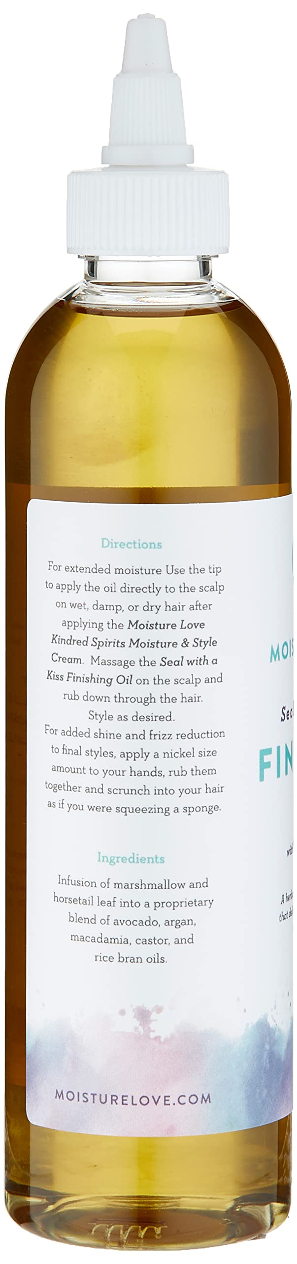 Moisture Love Seal with a Kiss Finishing oil for Hair Moisturizing and Polishing. Curly Hair Care Product with Argan Oil and Castor Oil. Sulfate