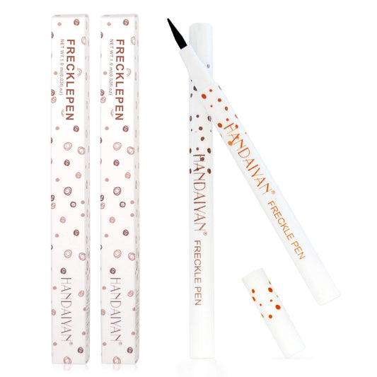 Freckle Pen 4 Colors Available, Natural Lifelike Freckle Makeup Pen, Waterproof Long Lasting Quick Dry - Light Brown, Natural Coffee, Chestnut, Dark