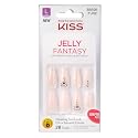 Kiss Jelly Fantasy 28 Count Light Pink/Glitter Long Length (Pack of 3) Beauty & Personal Care KISS