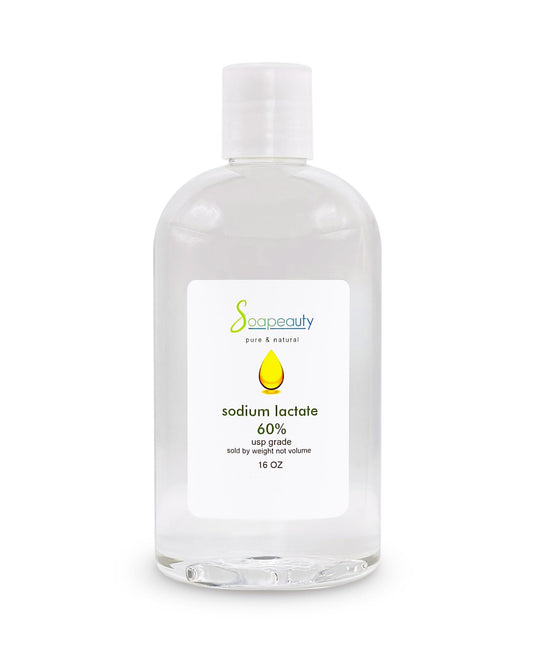 SODIUM LACTATE for Soap Making & Lotions | 60% USP Pure Natural Preservative | Harder Bar of Soap, Bigger Yield, Faster Cure Time, Provides Moisture |