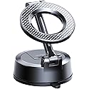 Vacuum Magnetic Car Phone Holder, 360°Adjustable, Compatible with iPhone 12-17 Series & Dashboard Mount & Tesla, 80+LBS Strong Suction Cup Phone…