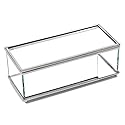 1home Rectangular Hinged Box, Glass 8"