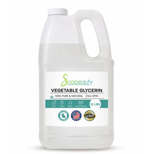 VEGETABLE GLYCERIN USP Grade | 100% Pure Natural Non-GMO | Face, Skin, Hair Moisturizer, Soap Making, DIY | 10 lb Beauty & Personal Care Soapeauty