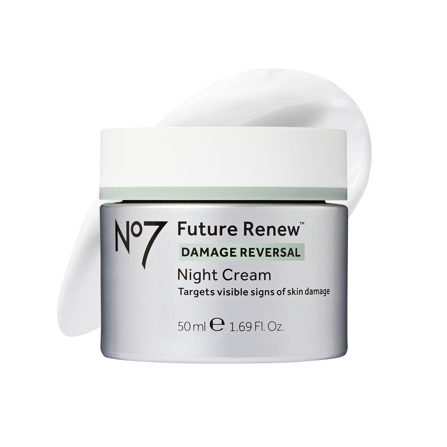 No7 Future Renew Damage Reversal Night Cream - Anti Aging Face Moisturizer - Infused with Peptide Technology to Reverse Visible Signs of Damage - Skin Beauty and Personal Care No7 Default Title