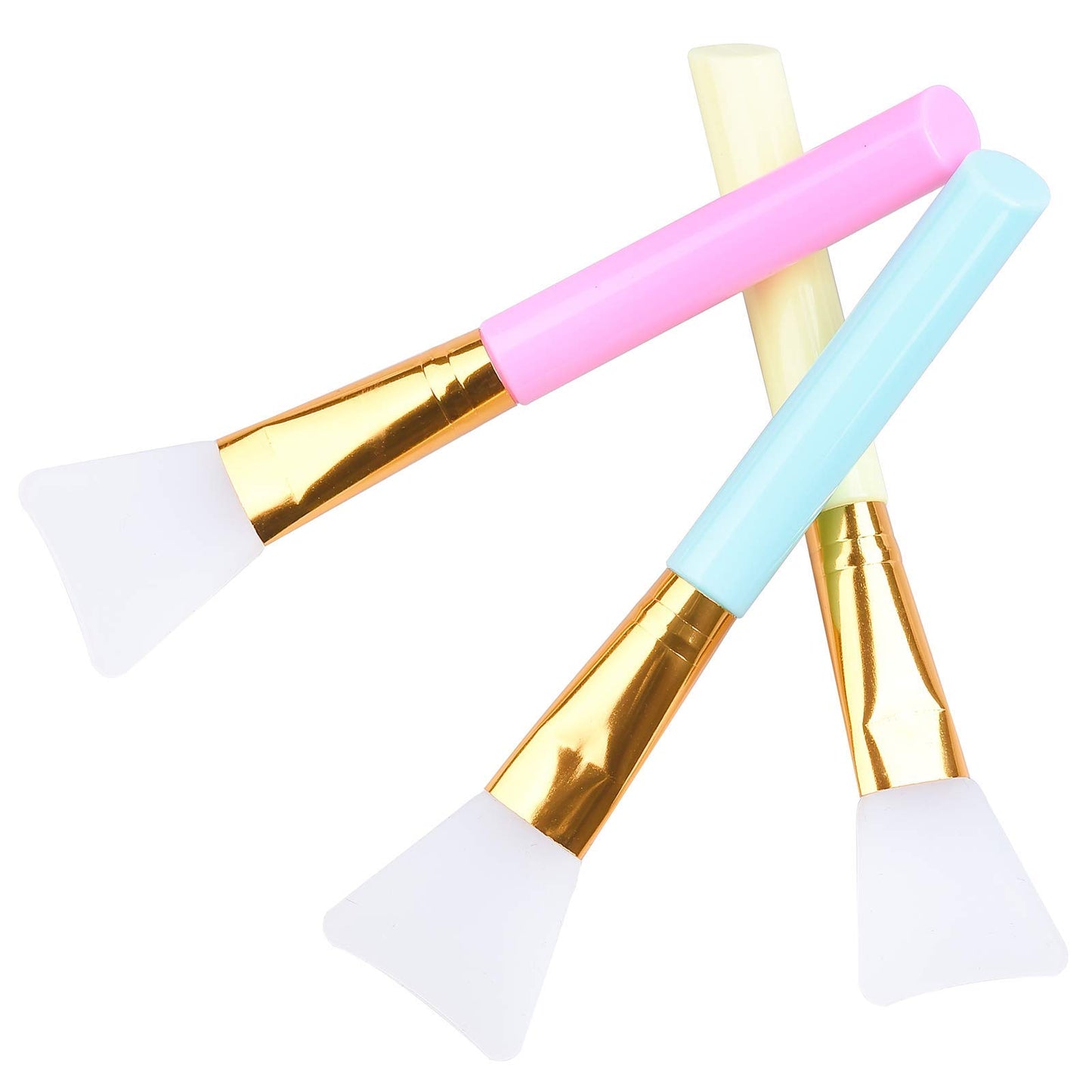 3 PCS Premium Silicone Face Mask Brush, AULLUA Mask Beauty Tool, Soft Silicone Facial Mud Mask Applicator Brush, Hairless Moisturizers, Body Lotion