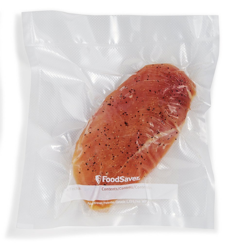 FoodSaver 1-Quart Precut Vacuum Seal Bags with BPA-Free Multilayer Construction for Food Preservation