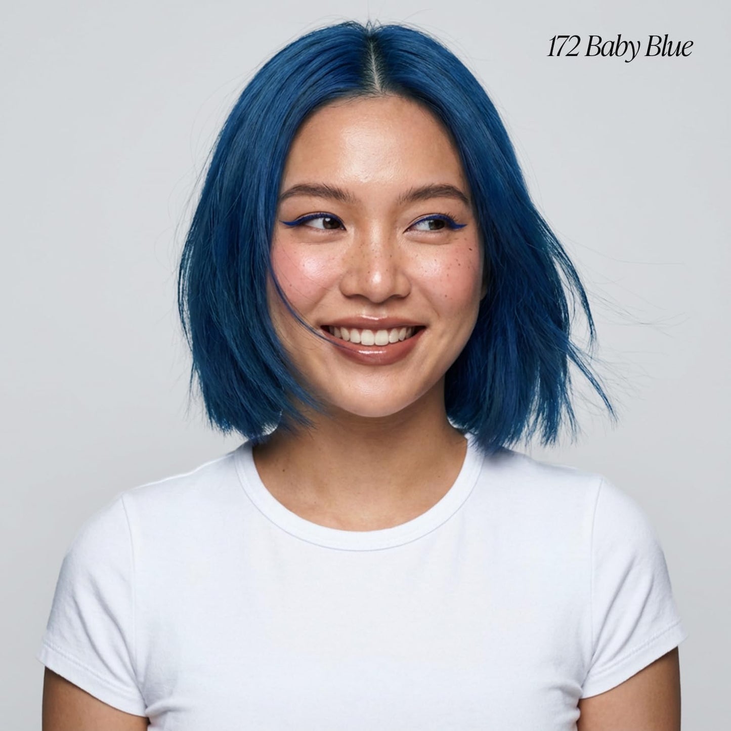 Adore Semi Permanent Hair Color (172 Baby Blue) | Vegan & Cruelty-Free Blue Hair Dye | No Ammonia, No Peroxide, No Alcohol | 4 Fl Oz